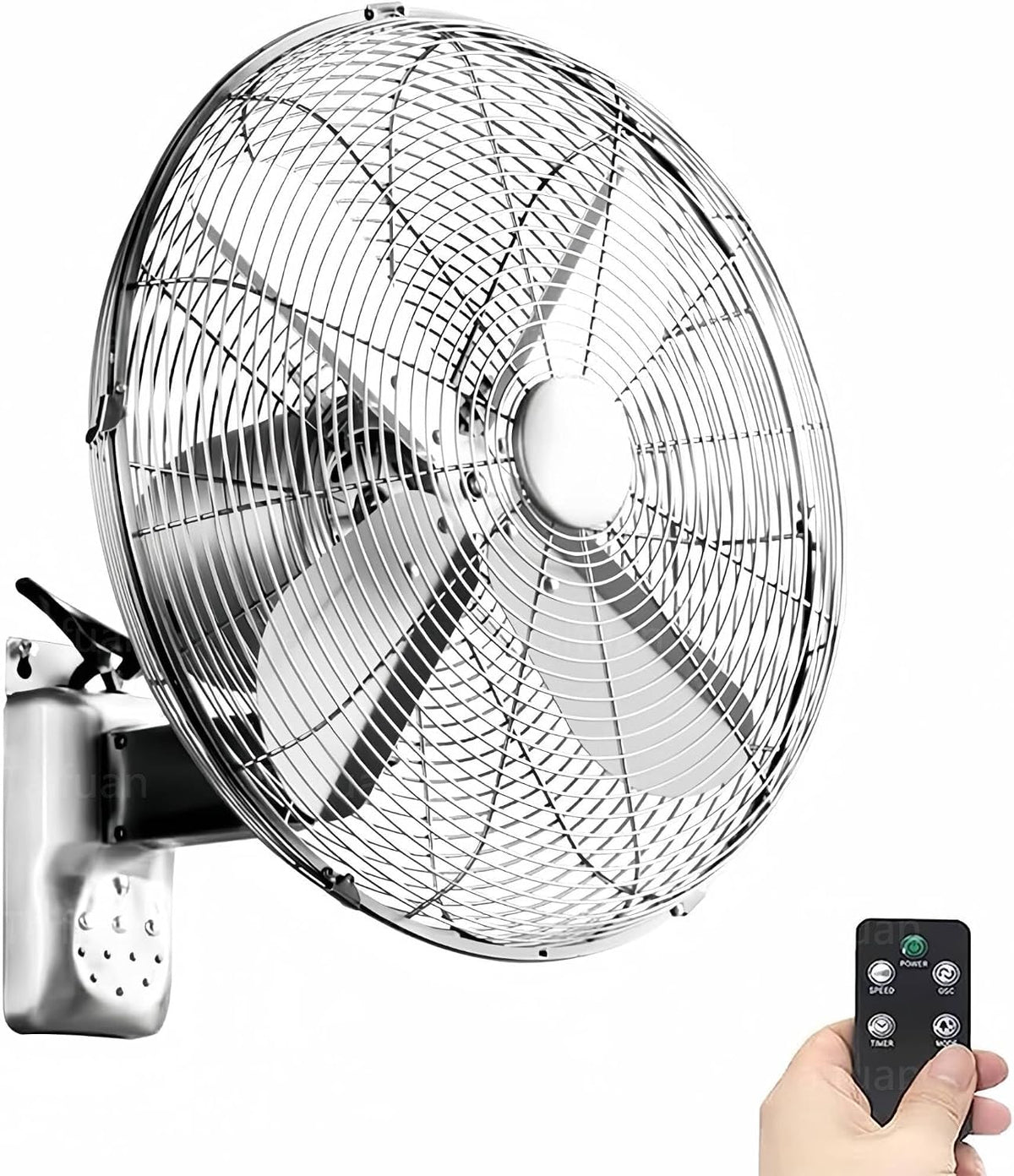 Javptav Ventilator Muur Mount, IP54 Waterdichte Outdoor Ventilator, Stille 3, met Afstandsbediening, voor Patio, Snelhede Oscillerende Luchtcirculatie