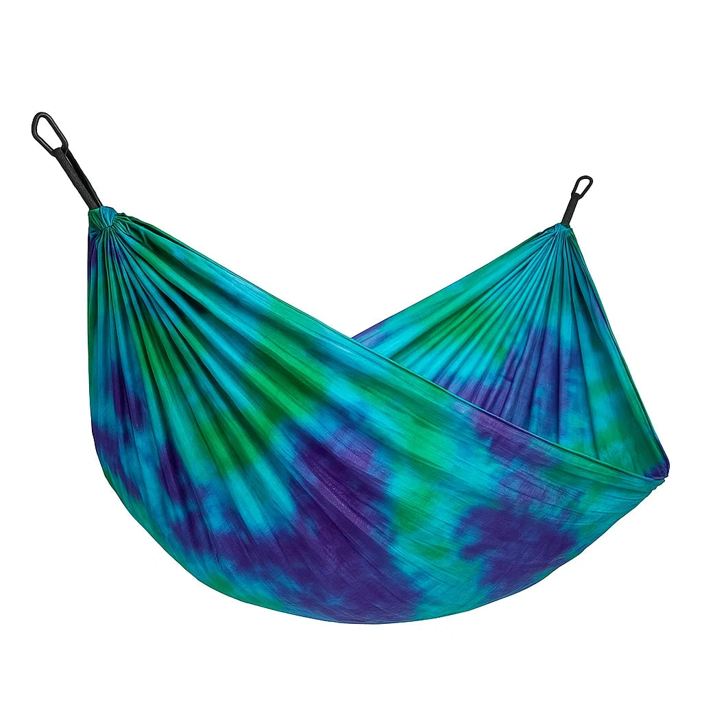 Hängematte aus Polyester Blau/Grün/Violett 200x150cm