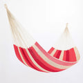 Hängematte Baumwolle Rot/Beige 200 cm