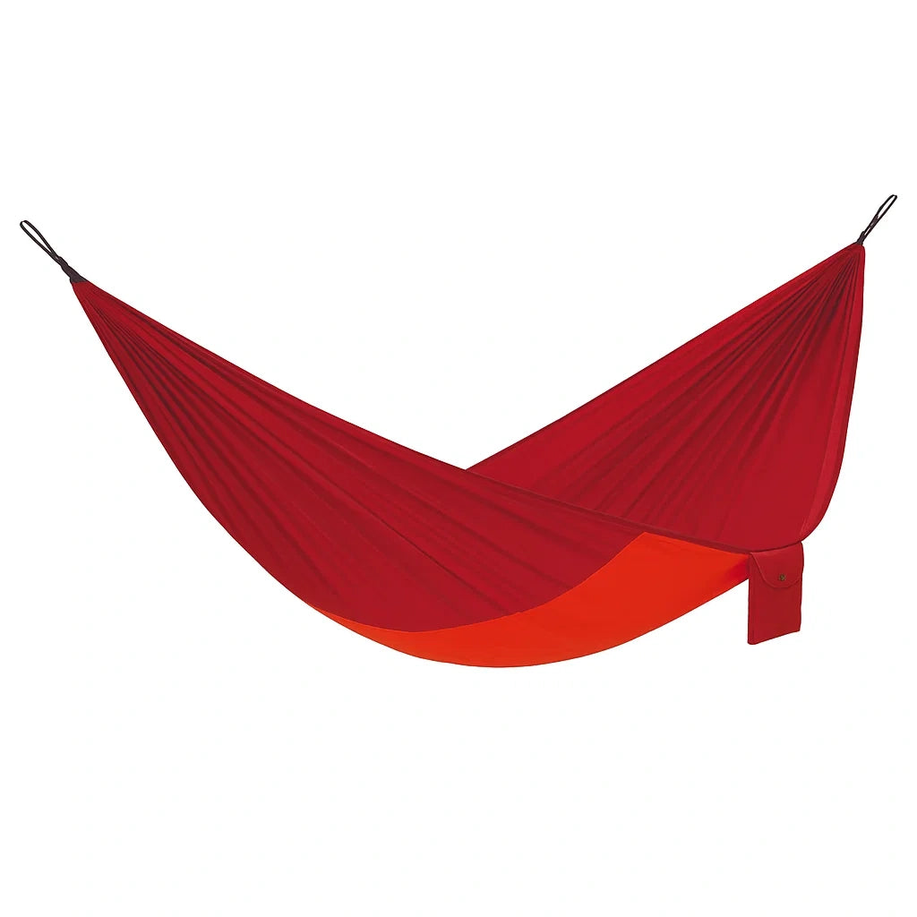 Hängematte Doppel Nylon Rot/Orange 275x140 cm