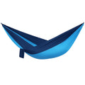 Doppel-Hängematte aus Nylon Blau/Dunkelblau 275 cm x 140 cm