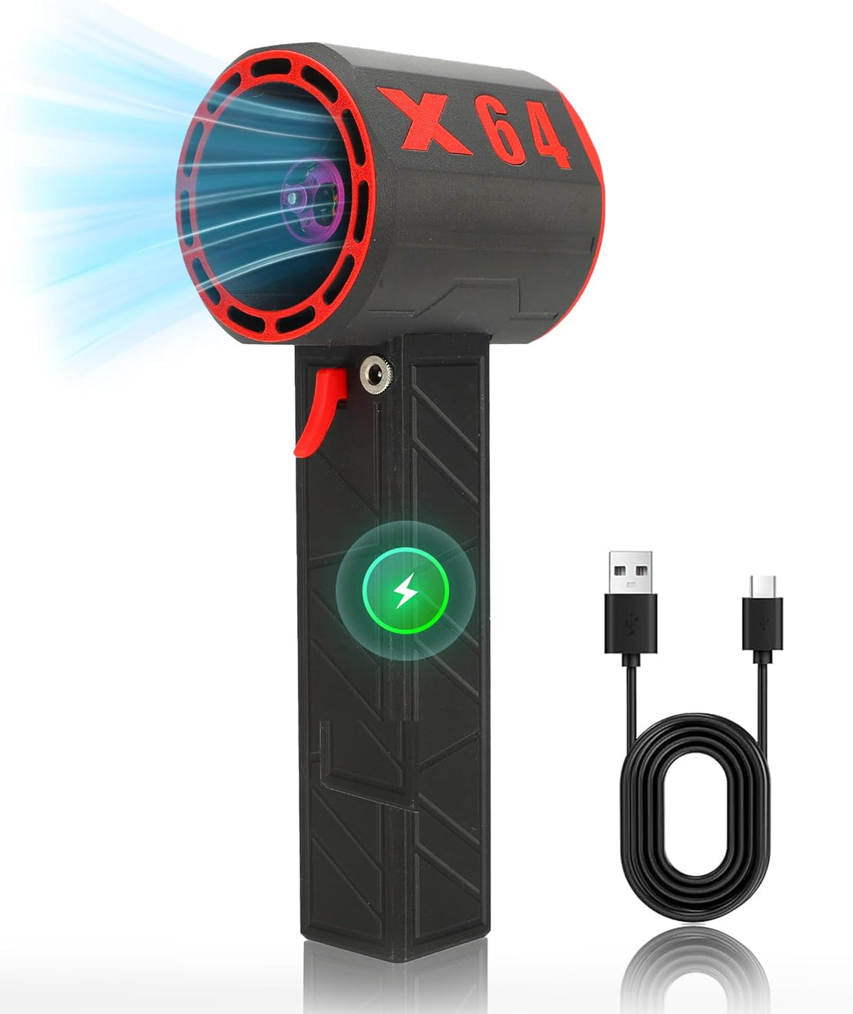 Bewinner Ventilator Jet Fan Droge Mini Blower, 1400gThrust Krachtige Ventilator, 64mm Borstelloze Motor Traploze Snelheidsaanpassing Luchtblazer