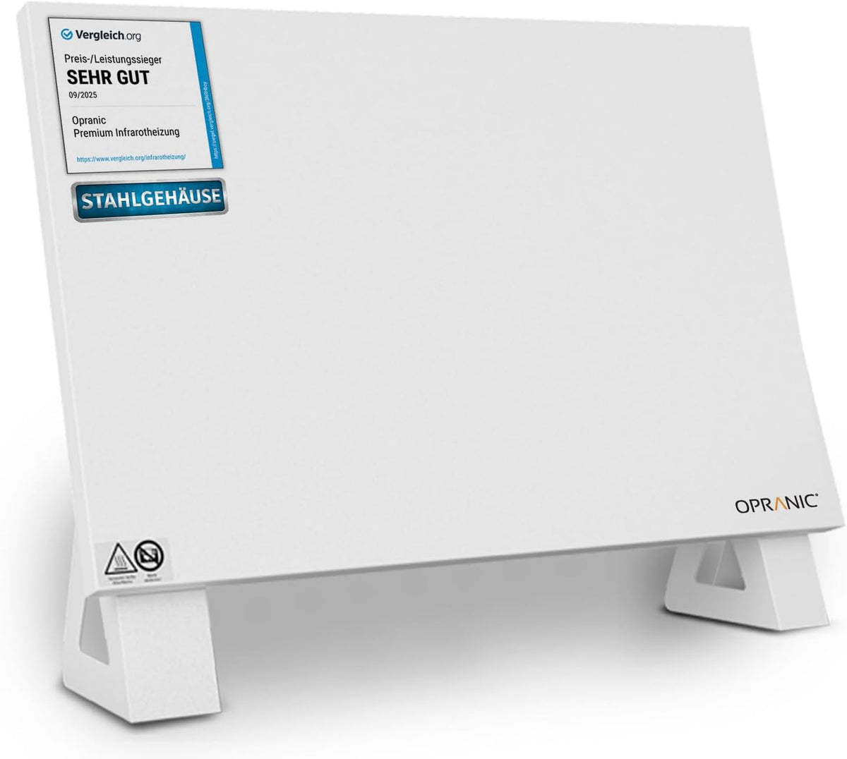 Opranic Elektrische kachel P5 Premium infraroodverwarming, staand apparaat, mobiele infraroodverwarming, staande verwarming