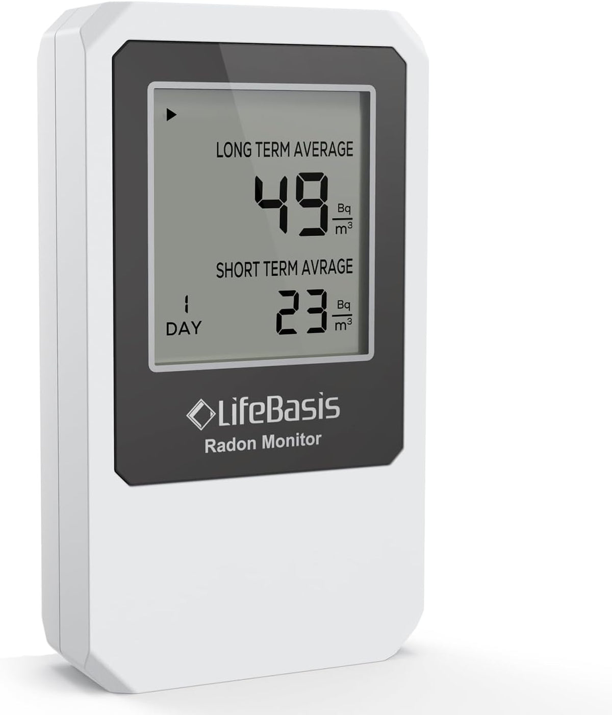 Life Basis Luchtkwaliteitsmeter LifeBasis Radondetector, luchtkwaliteitsmonitor, draadloze radonmonitor, met scherm, radontester, radonmeter