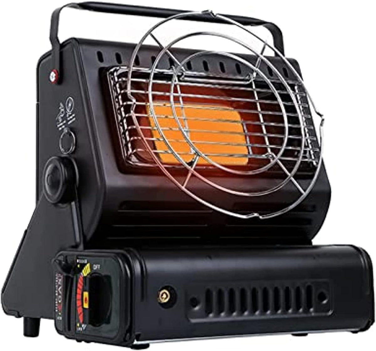 HSRG Elektrische kachel Indoor Gaskachel, 1.3Kw Draagbare Vrijstaande Keramische Patio Heater, Ruimteverwarming Veiligheidsbescherming
