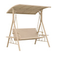 Gartenschaukel Metall Polyester Beige 200cm