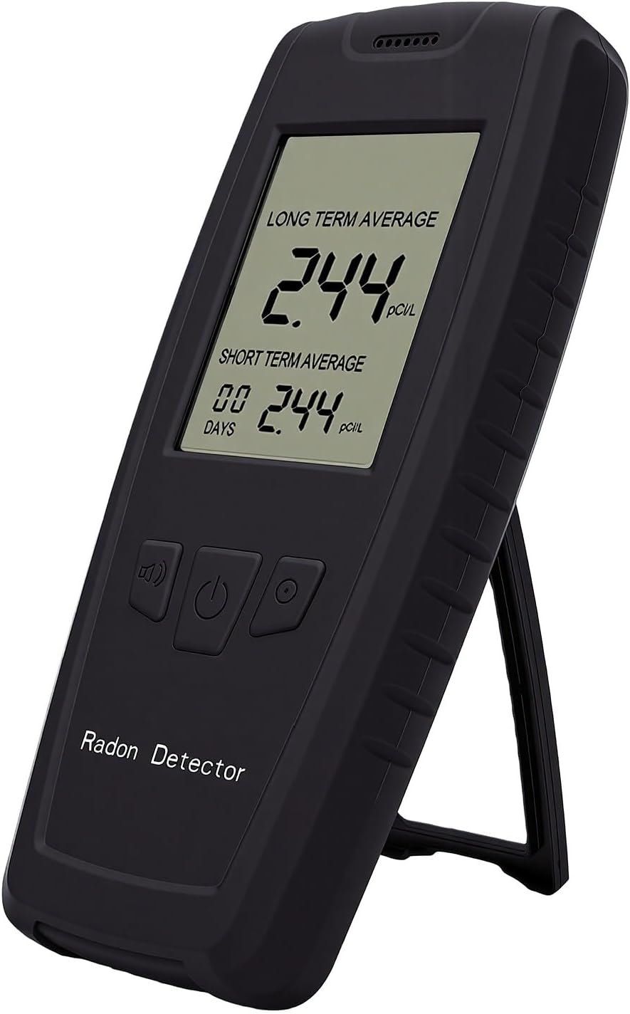 Cocoarm Gasdetector Draagbare Radon Detector, 0 Tot 270pCi/L Digitale, voor Thuis
