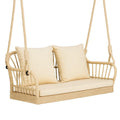 Hängeschaukel aus Rattan Beige