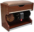 Yanyueshop Schoenborstels Elektrische schoenpoetsmachine, met opbergdoos, voor familiehotelbank Kantoorschoenborstels