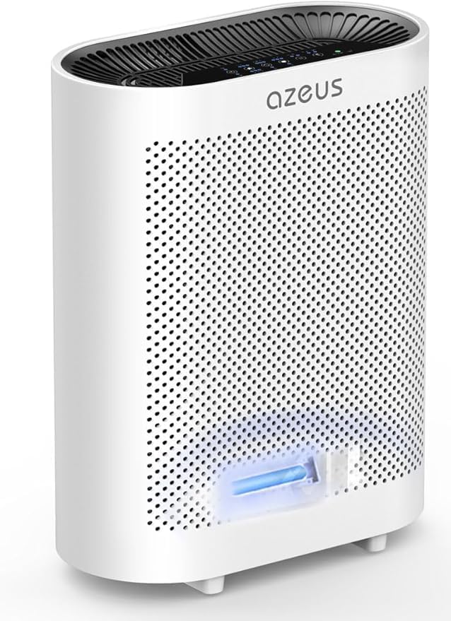 Azeus Luchtreiniger True HEPA-, tot 2160 m2 grote kamer, voor thuis, UV-licht