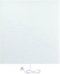 WarmlyYours Elektrische kachel stralingspaneel, 400 W, 60x60 cm, wit, keramisch glas