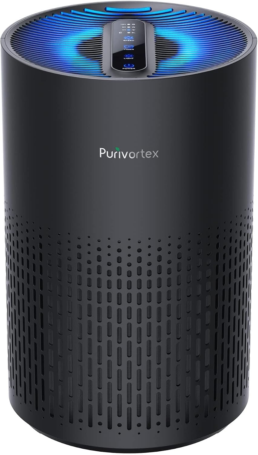 Purivortex Luchtreiniger Luchtreinigers, H13 True HEPA-filter, voor thuis, voor allergieën, pollen, rook, stof, huidschilfers van huisdieren, geuren