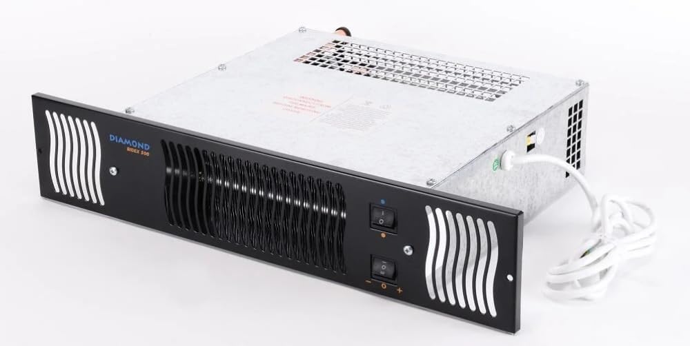 Greened House Elektrische kachel Diamant centrale verwarming keuken sokkel : zwarte grill