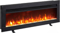 Elektrische haard Balderia Agnes 36 Inch, 3D-vlameffect, Zwart, Verwarming