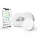 Airthings Gasdetector 2960 View Plus, met PM 2.5-, meldingen & Airthings 292 Wave Mini, Radon- en luchtkwaliteitsmonitor, Binnenluchtkwaliteitsmonitor