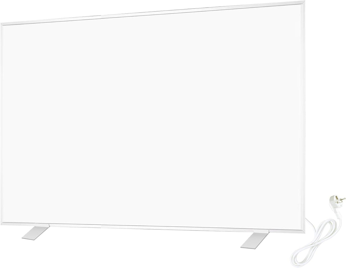 Elektrische kachel WarmlyYours Elektrisch Stralingspaneel, 800 W, 60x120 cm, wit, vrijstaand