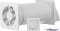 Ventilator Steinberg14 Decentrale Ventilatie Unit, met Warmteterugwinning 150 mm, Wit Warmteterugwinning, met Schakelaar, Ruimteventilatie