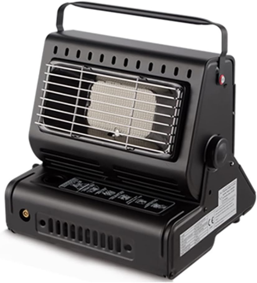 YKYR Elektrische kachel Draagbare Gasverwarming, Gaskoker & Gaskachel 2 In 1, Voor Vissen (Color : zwart), Gasverwarmer, Voor Outdoor Camping