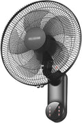 Ventilator Muurgemonteerde 16/18 inch - 3 windsnelheden - 5 ventilatorbladen, aan de muur gemonteerde schudkopventilator, voor huishoudelijk gebruik