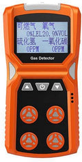 Gasdetector Joxlover Draagbare, Multi Gas Detector Gas Meter O2/H2S/CO/LEL 4 In 1 Zuurstof Waterstof Sulfide koolmonoxide Brandbaar Gaslekzoeker