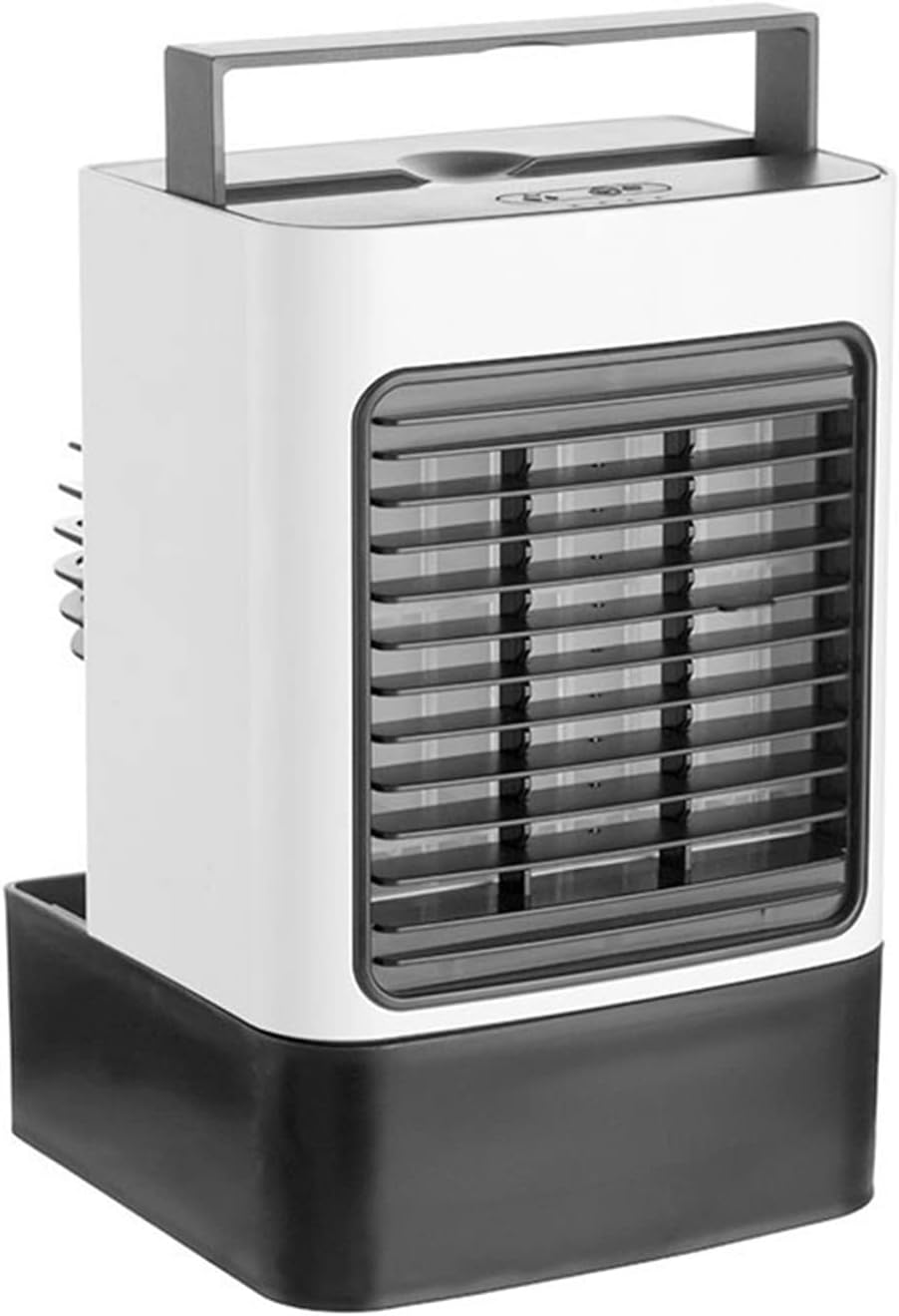 Mobiele airco Draagbare airconditioner Mini draagbare airconditioner Koelventilator, voor thuiskantoor Negatieve ionenreiniger (wit)