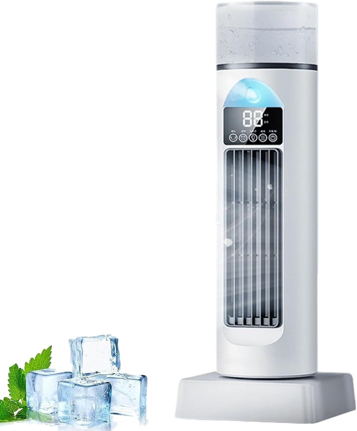 Mobiele airco Persoonlijke airconditioner, met timer en afstandsbediening, stille verdampingsbevochtiger, voor slaapkamer