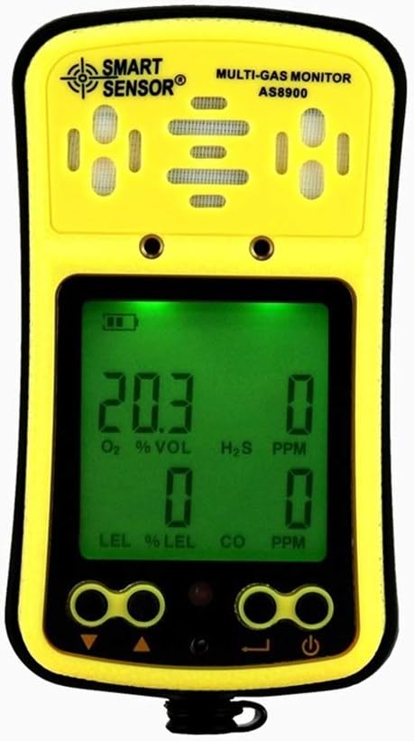 Gasdetector Lnhhg Digital Multi Gasmonitor, met achtergrondverlichting oplaadbare batterij Sound Lig