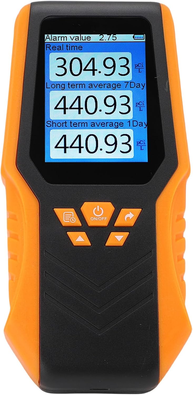 Eujgoov Gasdetector Radon Detector Digitale Lezingen draagbare Monitor, voor Home Office School Basement
