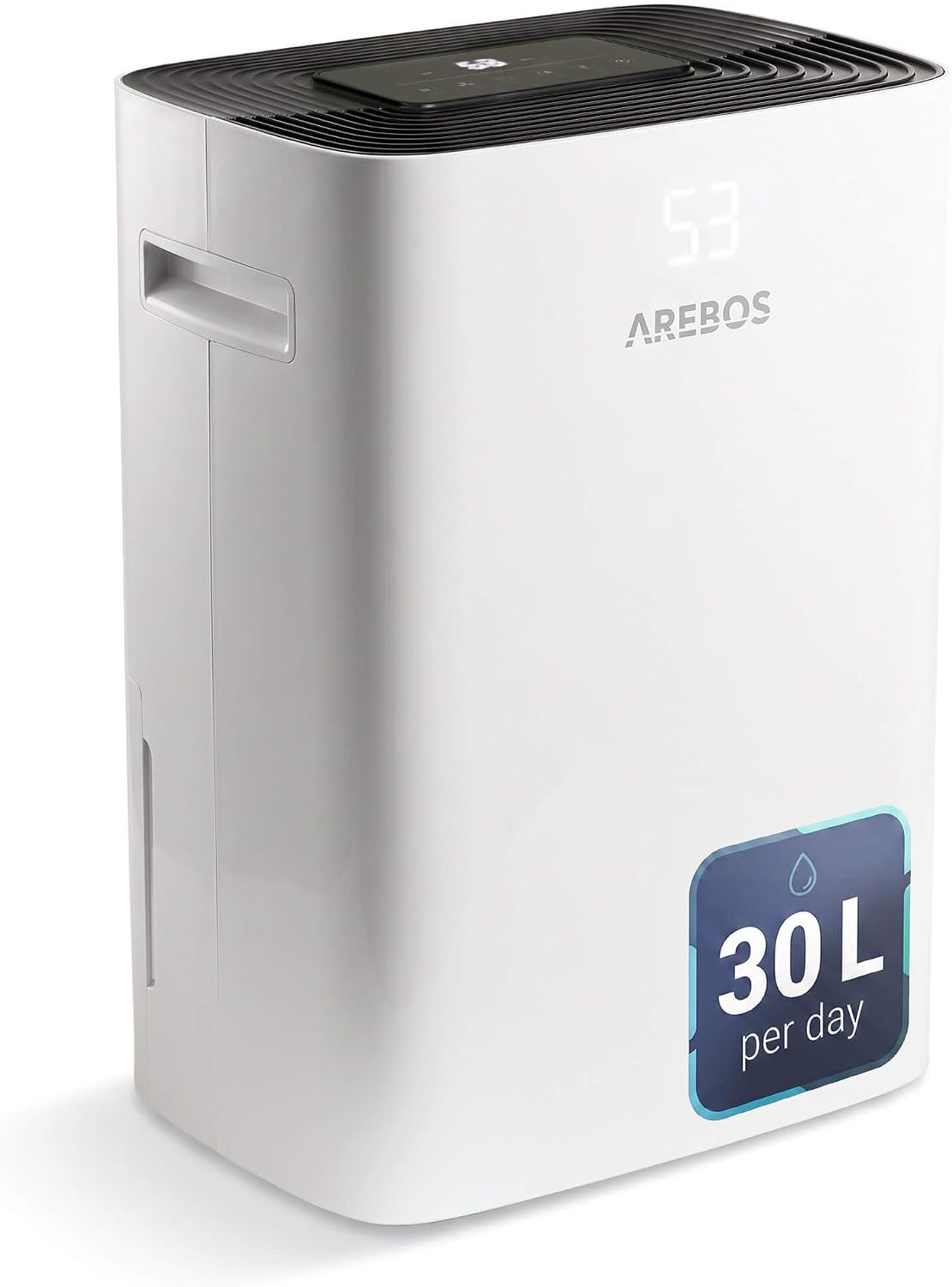 Arebos Luchtontvochtiger, 30 L/dag tot 37 m2