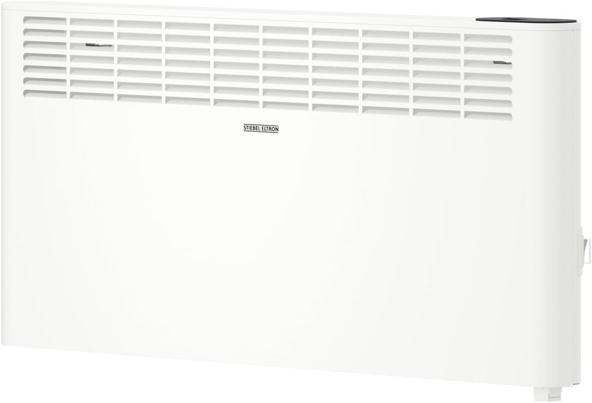 Stiebel Eltron Elektrische kachel wandconvector CNS 2500 Plus LCD, 2,5 kW, voor ca. 30 m2, TÜV getest, 205858, wit, LC-display, weektimer