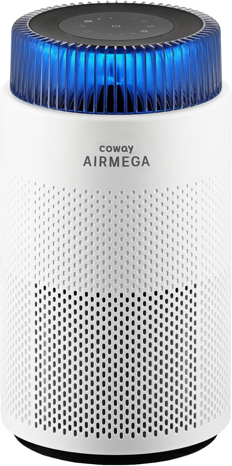 Coway Luchtreiniger Luchtreinigers, voor slaapkamer thuis tot 800 m2, True HEPA-filter, timer, voor rook, allergieën, huidschilfers van huisdieren