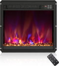 Costway Elektrische haard open, 1500 W, met thermostaat 17°C-32°C (49 x 12 x 45 cm, 0,5-9H timer, instelbaar 3D-vlameffect, met afstandsbediening