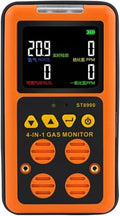 Gasdetector Lnhhg Multigas Detector Thuis Gas Alarm, H2S, LEL en O2, met Voice/Light Alarm Warning & Display ST8900