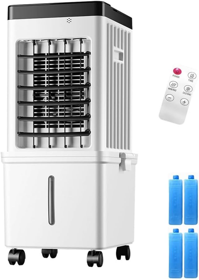 ZcxTry Mobiele airco Draagbare Airconditioners, 3 Snelheden, Zonder Raam, Met Grote Watertank, Moeraskoeler, Verdampingskoeler, Verbeterde Luchtkoeler