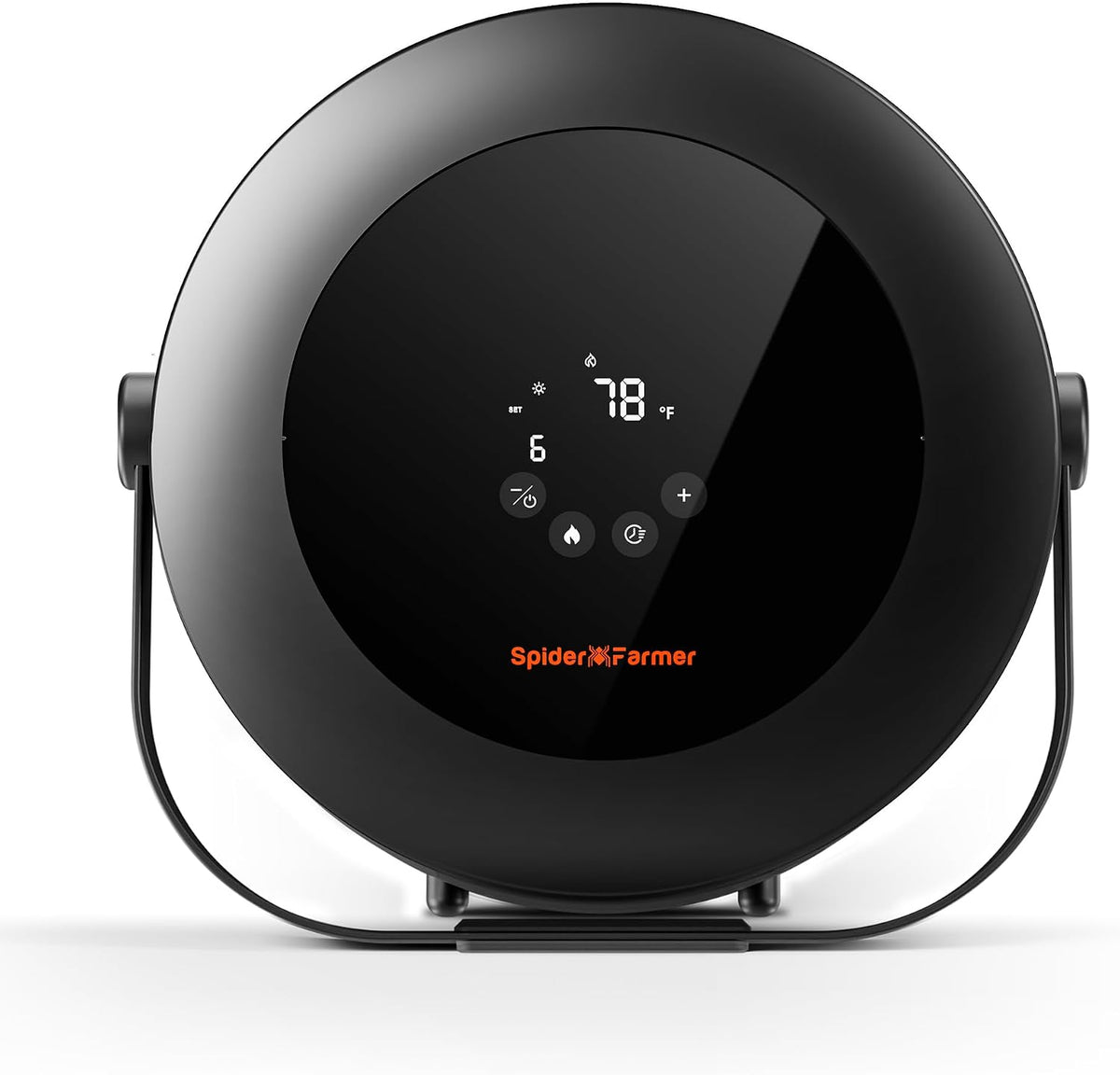 Spider Farmer Elektrische kachel Ventilatorkachel, 4 modi en 24 uur timer, 540 W, 10 PTC-verwarming en ventilatiebuis, geschikt, energiebesparend