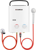Camplux Douches 5 Liter Gas Boiler, Butaan (28-30mbar)/ Propaan (37 mbar), AY132N, met Verstelbare Handgreep, voor Buitendouche/Camping