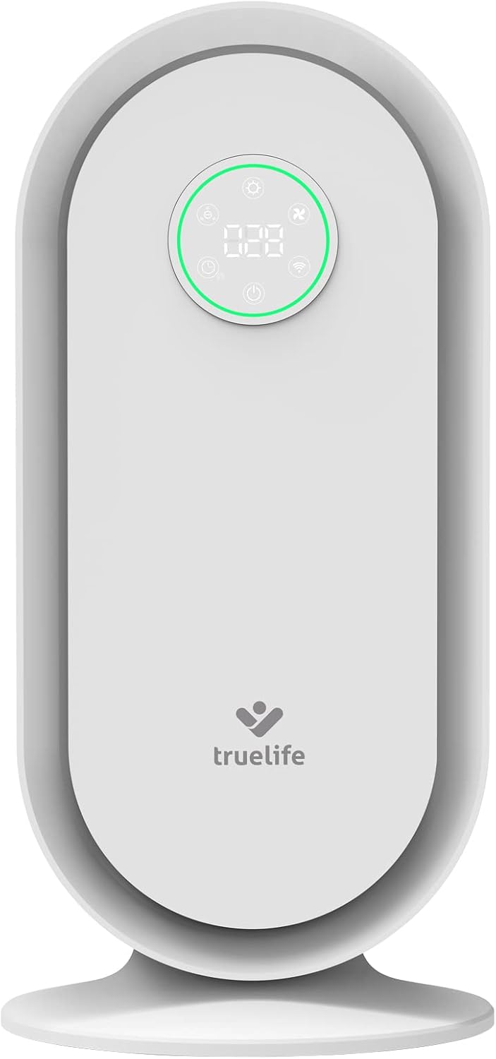TrueLife Luchtreiniger P5 wifi-, 260 m3/h, mobiele app, verwisselbare HEPA-filter, met uv-lamp en ionisator, luchtkwaliteitsindicator, vuildetectie