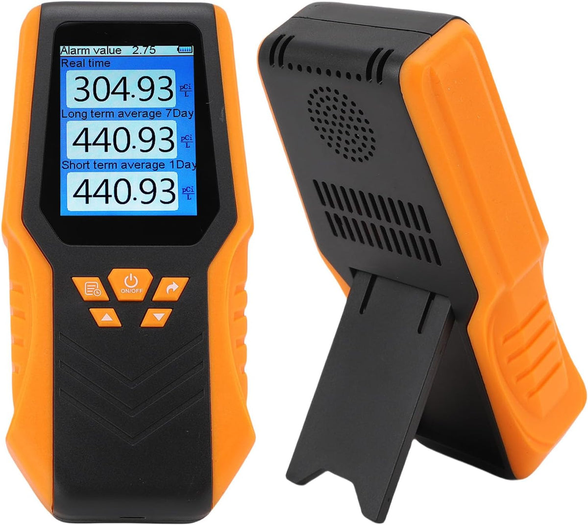 Gasdetector ciciglow Radon -detector, Realtime Langdurige Gemiddelde op Korte Termijn in PCI/L of BQ/M3, Draagbare Radontestkit, voor Thuis
