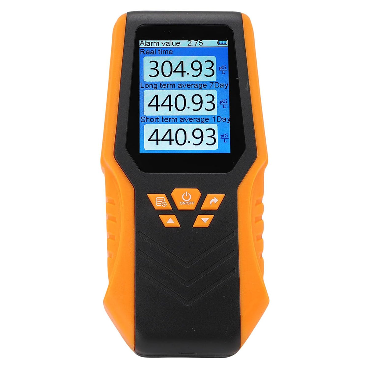 Luchtkwaliteitsmeter Digitale radondetector, draagbare oplaadbare radonmeter en tester 0,3-270 pCi/L, continue radonmonitor