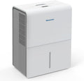 Luchtontvochtiger Newentor 25 l/24 uur, voor ruimtes van 215 m3/80 m2, 3-voudige geluidsreductie, met 1 m afvoerslang en afneembaar filter, timer