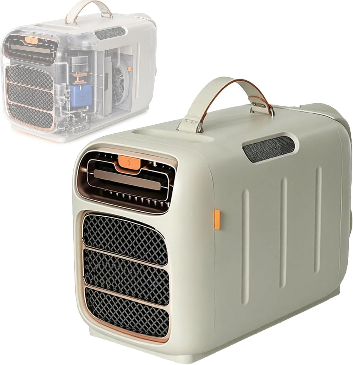 Mobiele airco ZhlCrioxenic Persoonlijke Mini, Airco Van 1400 W, Geschikt Standard, Draagbare Airconditioner, Energiezuinige Camping