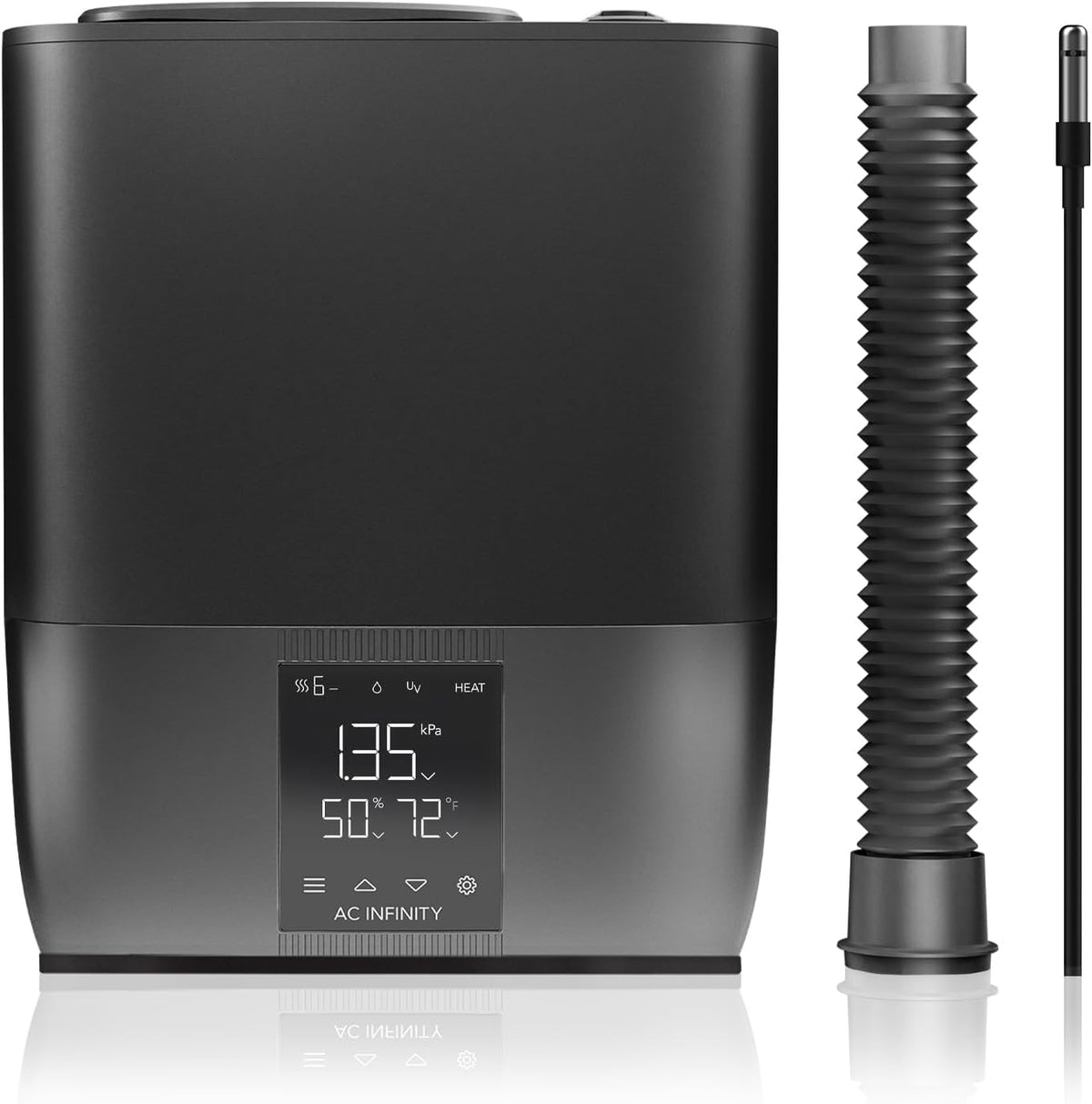 AC Infinity Luchtontvochtiger Cloudforge T5 Warm Mist Plant Luchtbevochtiger 9L, met VPD Vochtigheid 10 Niveaus Controls, Warm/Koud Vaporizer
