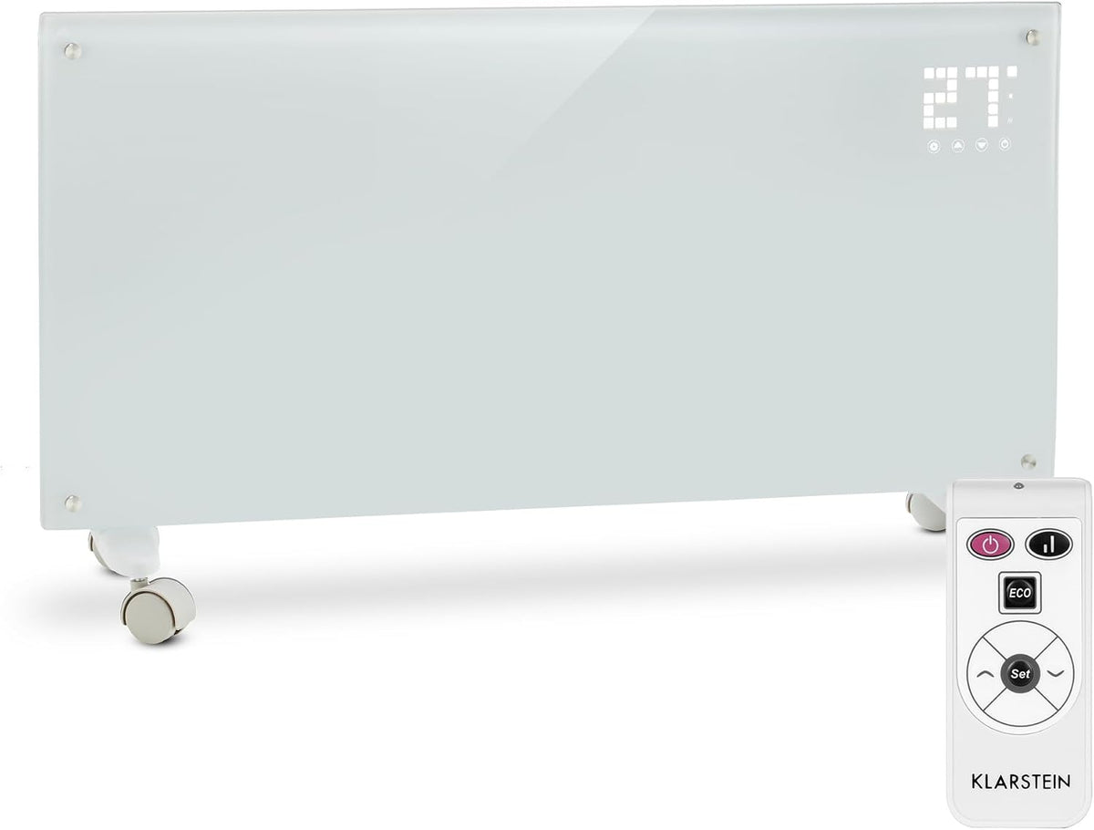 Klarstein Elektrische kachel Verwarming, Convectorverwarming, met Wielen, Mobiele Energiezuinige elektrische Verwarming, met