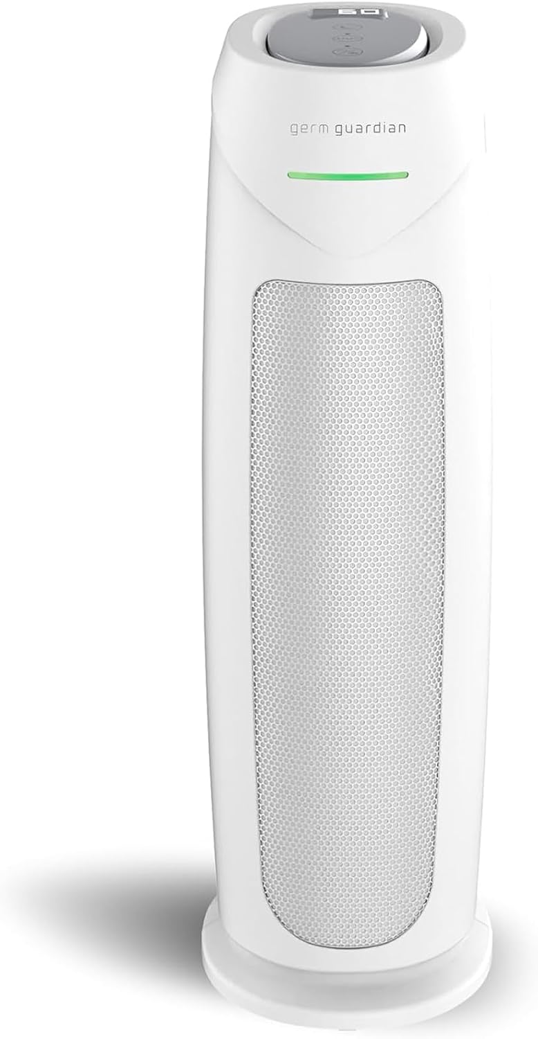 Luchtreiniger germguardian Home Luchtreinigers, wit AC4880W, Covers 743 m2, HEPA-luchtreinigers, HEPA Pure Filter, voor thuis, C-licht