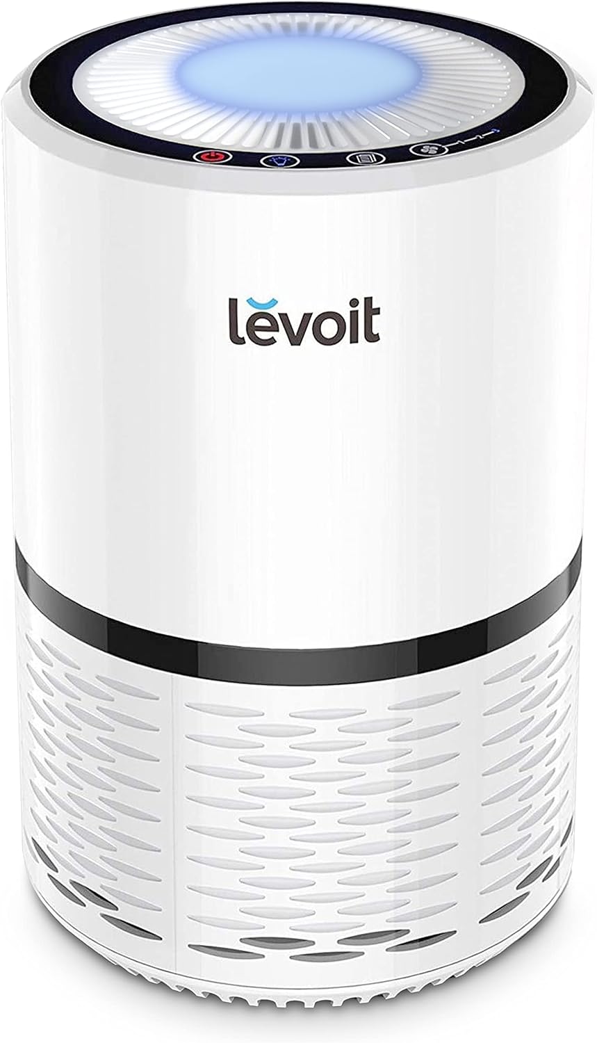 Levoit Luchtreiniger H13 HEPA, 25 dB, luchtfilter tegen 99,97% van schimmel, 3 ventilatorniveaus, voor mensen, met een allergie, stof, rook, pollen