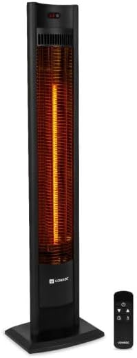 Vonroc Terrasverwarmer Heater Filicudi, Terrasverwarmer – 2000W, Carbon element – 2 warmteniveaus, Incl. Afstandsbediening, Infrarood, Hoog rendement