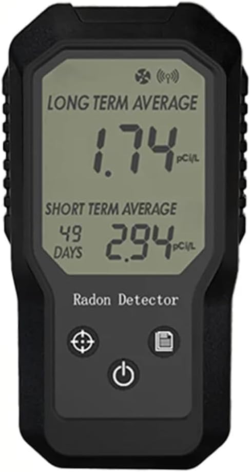 Ijsdnvjndx Gasdetector draagbare Domestic Radon Detector Digital Gas Monitoring
