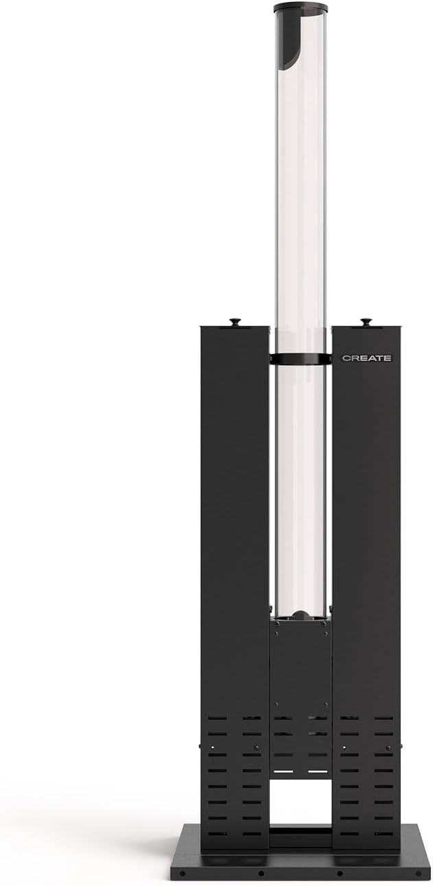 Create Elektrische kachel FIRE TUBE Heater/pelletkachel, 8,2 kW, capaciteit 3,6 kg, dekking tot 9 m2, zwart, voor buiten, rookvrij, pellets
