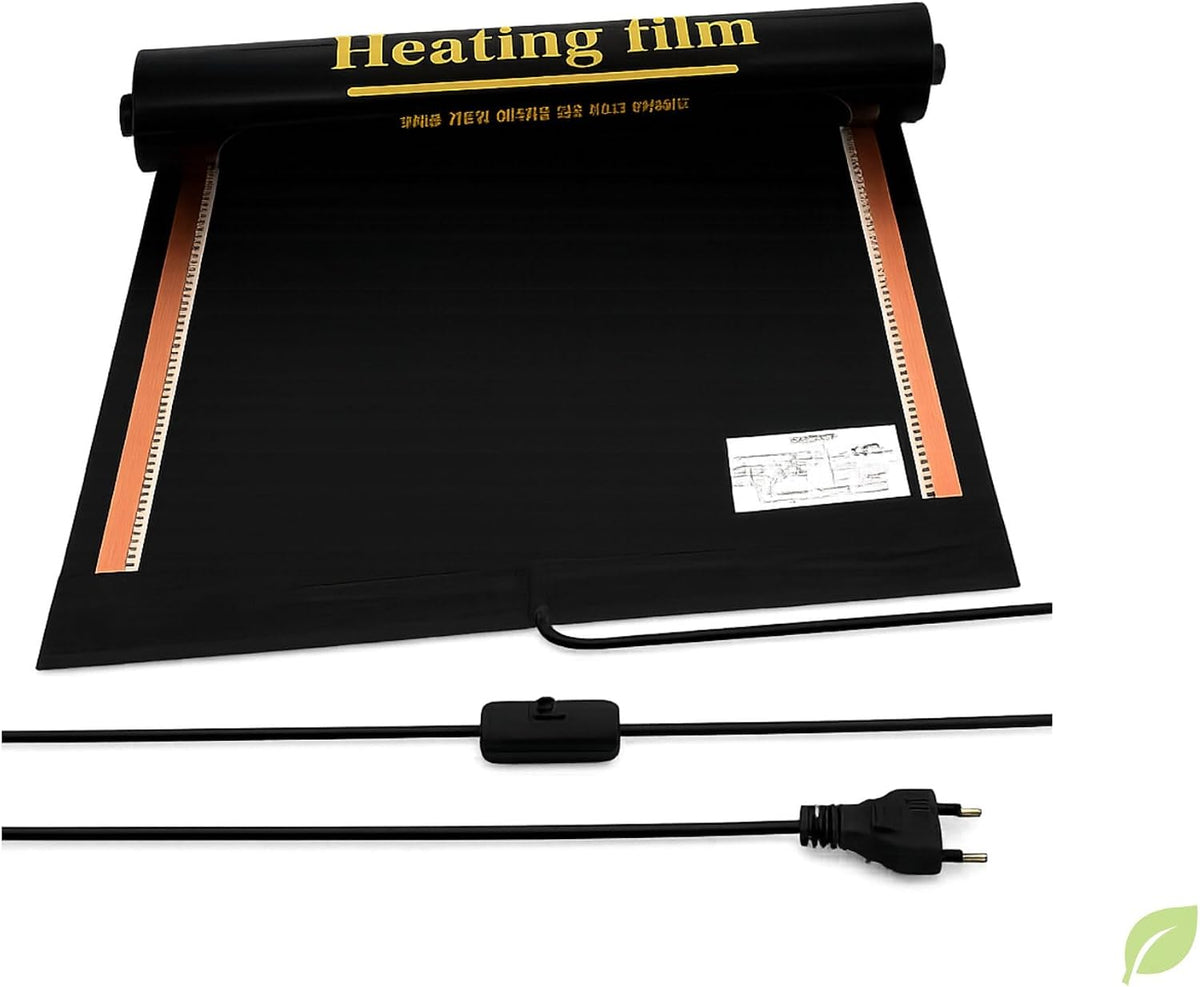 Elektrische kachel Durensa Caravanverwarming/tapijtverwarming/infraroodverwarming, met aan-/uitschakelaar (50 x 210 cm 231 watt)