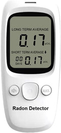 SproutSage Gasdetector DM161 Radon Detector Monitor, met pCi/L Display, Zwart